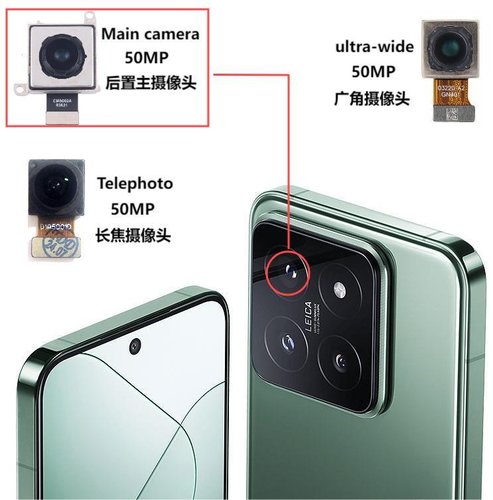 CAMERA POSTERIORE 50MP PER XIAOMI 14 (23127PN0CC 23127PN0CG) ORIGINALE