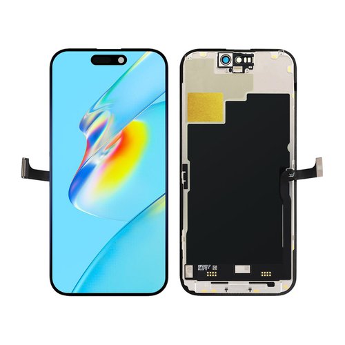 TOUCHSCREEN + DISPLAY OLED DISPLAY COMPLETO PER APPLE IPHONE 15 PRO 6.1 JK-T OLED VERSIONE DURA