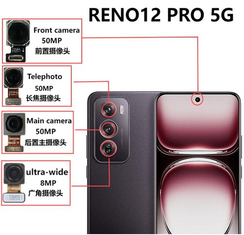 CAMERA POSTERIORE 50MP PER OPPO RENO12 PRO 5G (CPH2629) ORIGINALE