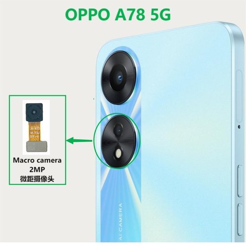 CAMERA MACRO 2MP PER OPPO A78 5G (CPH2483 CPH2495) ORIGINALE