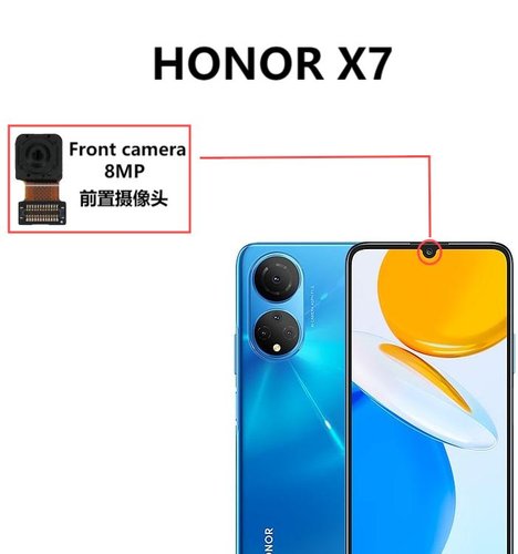 CAMERA ANTERIORE 8MP PER HONOR X7 (CMA-LX2 CMA-LX1 CMA-LX3) ORIGINALE