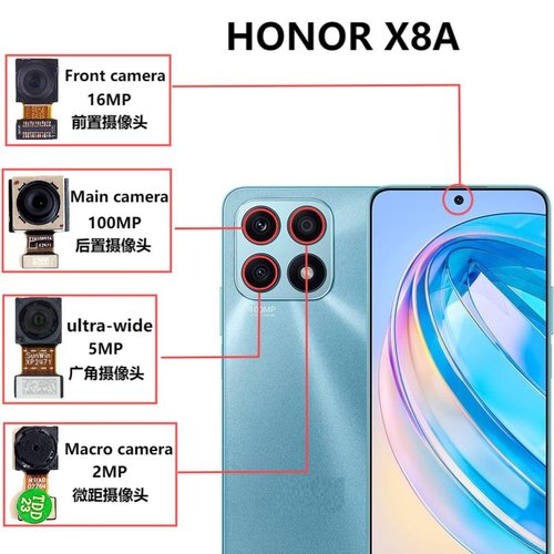 CAMERA ANTERIORE 16MP PER HONOR X8A (CRT-LX1 CRT-LX2 CRT-LX3) ORIGINALE