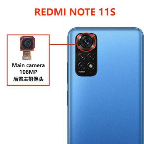 CAMERA POSTERIORE 108MP PER XIAOMI REDMI NOTE 11S (2201117SG 2201117SI) / REDMI NOTE 12S (2303CRA44A 23030RAC7Y 2303ERA42L) ORIGINALE