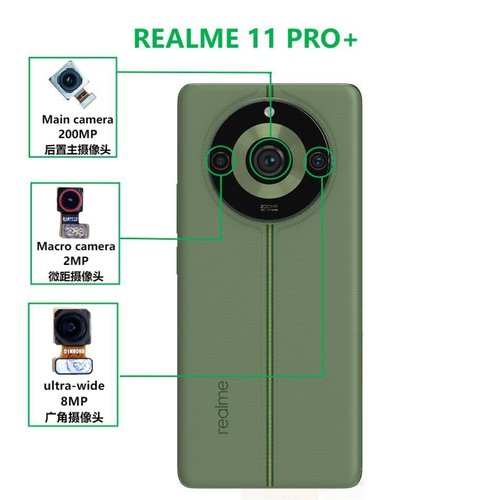 (Prenotazione) CAMERA POSTERIORE 200MP PER REALME 11 PRO+ (RMX3740 RMX3741) ORIGINALE