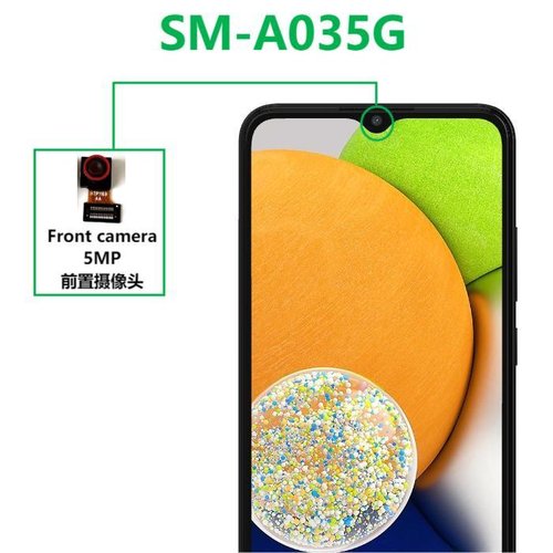 CAMERA ANTERIORE 5MP PER SAMSUNG GALAXY A03 A035G ORIGINALE