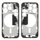 COVER CENTRALE A PER APPLE IPHONE 15 PRO 6.1 NERO MATERIALE ORIGINALE