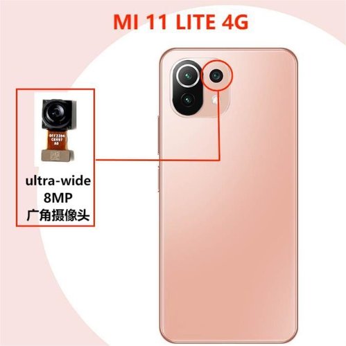 ANGOLO AMPIO CAMERA POSTERIORE PICCOLO 8MP PER XIAOMI MI 11 LITE 4G (M2101K9AG M2101K9AI) / MI 11 LITE 5G / MI 11 LITE 5G NE (2109119DG 2107119DC 2109119DI) / POCO F5 (23049PCD8G 23049PCD8I)