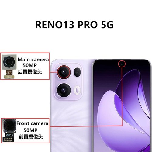CAMERA ANTERIORE 50MP PER OPPO RENO13 PRO 5G (CPH2697 PKK110) / RENO13 5G (CPH2689 PKM110) ORIGINALE
