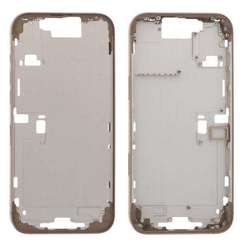 COVER CENTRALE A PER APPLE IPHONE 16 PRO MAX 6.9 ORO OEM (SENZA PULSANTE DELLA FOTOCAMERA + CAVO)