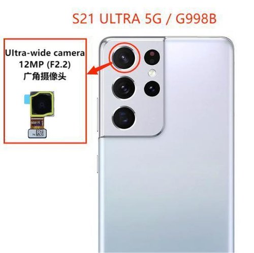 ANGOLO AMPIO CAMERA POSTERIORE PICCOLO 12MP PER SAMSUNG GALAXY S21 ULTRA 5G G998B
