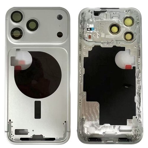 COVER CENTRALE A PER APPLE IPHONE 17 PRO MAX 6.9 ARGENTO ORIGINALE