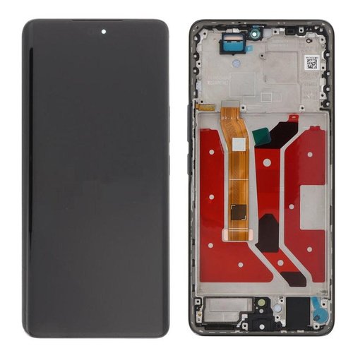 TOUCHSCREEN + DISPLAY OLED DISPLAY COMPLETO + FRAME PER HONOR MAGIC 7 LITE 5G (BRP-NX1) NERO ORIGINALE