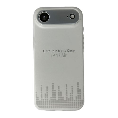 CUSTODIA CELLULARE DI ULTRA SOTTILE OPACO PER APPLE IPHONE 17 AIR BIANCO TRASPARENTE