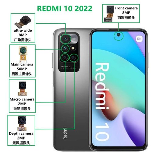 CAMERA MACRO 2MP PER XIAOMI REDMI 10 2022 (21121119SG) / REDMI 10 (21061119AG 221061119DG 21061119AL) ORIGINALE