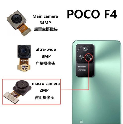 CAMERA MACRO 2MP PER XIAOMI POCO F4 (22021211RG 22021211RI) ORIGINALE