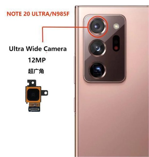 ANGOLO AMPIO CAMERA POSTERIORE PICCOLO 12MP PER SAMSUNG GALAXY NOTE 20 ULTRA N985F / NOTE 20 ULTRA 5G N986F