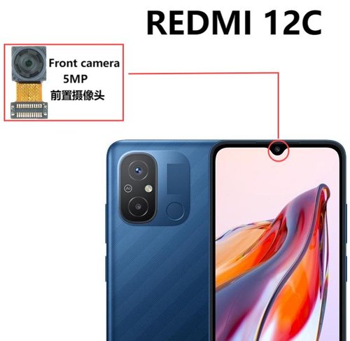 CAMERA ANTERIORE 5MP PER XIAOMI REDMI 12C (22120RN86G)