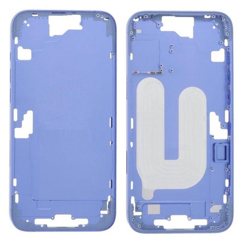 COVER CENTRALE A PER APPLE IPHONE 16 PLUS 6.7 BLU OEM (SENZA PULSANTE DELLA FOTOCAMERA + CAVO)