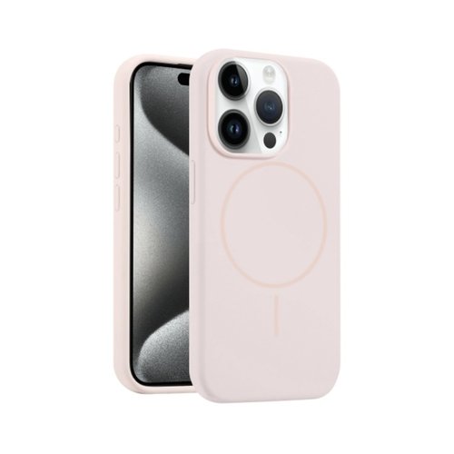 CUSTODIA CELLULARE DI SILICONE LIQUIDO + MAGNETICO PER APPLE IPHONE 15 PRO ROSA