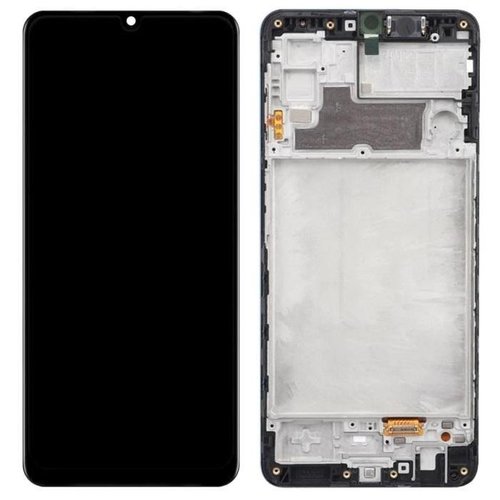 TOUCHSCREEN + DISPLAY LCD DISPLAY COMPLETO + FRAME PER SAMSUNG GALAXY M22 M225 / F22 E225F NERO SCHERMO SERVICE PACK + FRAME (NON ORIGINALE)
