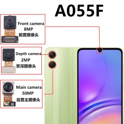 CAMERA ANTERIORE 8MP PER SAMSUNG GALAXY A05 A055F ORIGINALE