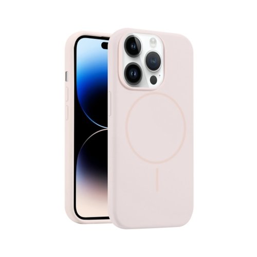 CUSTODIA CELLULARE DI SILICONE LIQUIDO + MAGNETICO PER APPLE IPHONE 14 PRO MAX ROSA