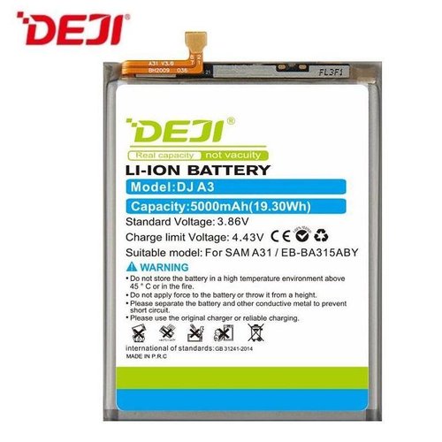 DEJI BATTERIA DJ A31 EB-BA315ABY PER SAMSUNG GALAXY A31 A315F / A32 A325F / A22 4G A225F