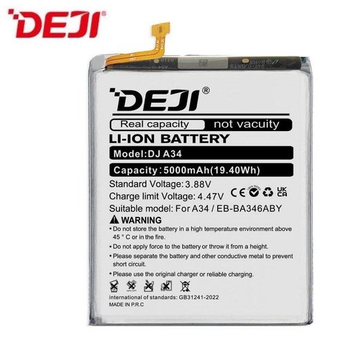 DEJI BATTERIA DJ A34 EB-BA346ABY / EB-BA546ABY PER SAMSUNG GALAXY A34 5G A346B / A54 5G A546B / A25 5G A256B / A35 5G A356B / A55 5G A556B