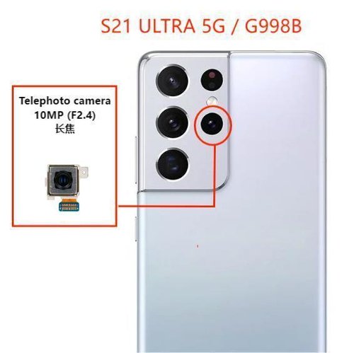CAMERA TELEOBIETTIV 10MP PER SAMSUNG GALAXY S21 ULTRA 5G G998B