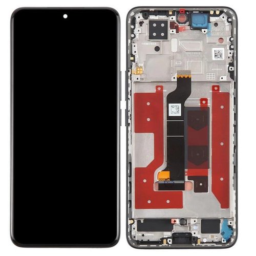 TOUCHSCREEN + DISPLAY OLED DISPLAY COMPLETO + FRAME PER HONOR 200 5G (ELI-NX9 ELI-AN00) NERO ORIGINALE