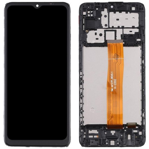 DISPLAY LCD + TOUCHSCREEN DISPLAY COMPLETO + FRAME PER SAMSUNG GALAXY M12 M127F NERO ORIGINALE (SERVICE PACK) EU
