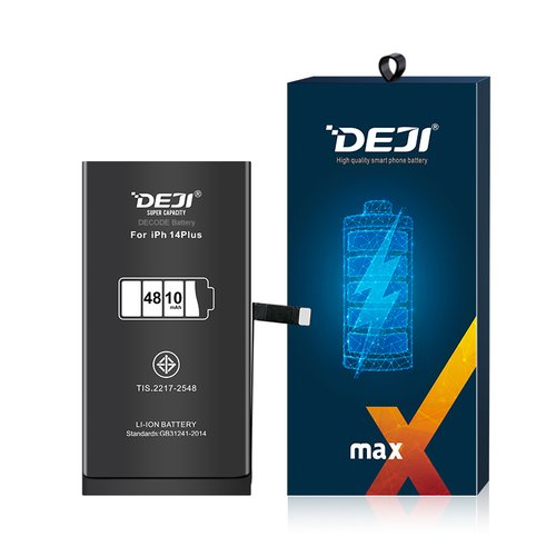 DEJI BATTERIA DE GRANDE CAPACITA (4810 MAH) PER APPLE IPHONE 14 PLUS 6.7 (DIAGNOSTICABILE BATTERIA NON È NECESSARIA LA SALDATURA CAVO BATTERIA ORIGINALE NESSUN MESSAGGIO "PARTE SCONOSCIUTA") (RICHIEDE AGGIORNAMENTO ALL'ULTIMA VERSIONE)