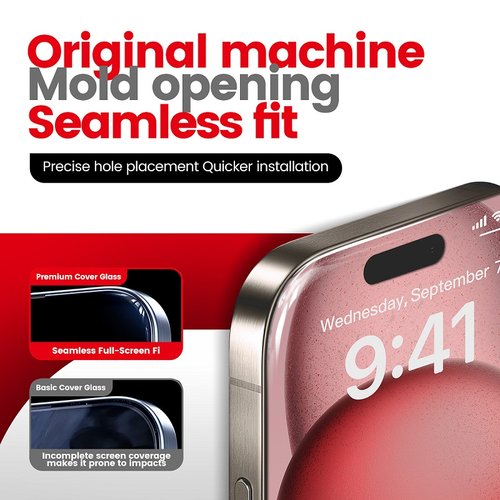 G+ PRO VETRO + OCA PER APPLE IPHONE 14 PRO MAX 6.7 NERO