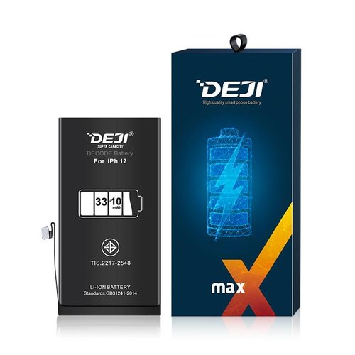 DEJI BATTERIA DE GRANDE CAPACITA (3310 MAH) PER APPLE IPHONE 12 6.1 / 12 PRO 6.1 (DIAGNOSTICABILE BATTERIA NON È NECESSARIA LA SALDATURA CAVO BATTERIA ORIGINALE NESSUN MESSAGGIO "PARTE SCONOSCIUTA") (RICHIEDE AGGIORNAMENTO ALL'ULTIMA VERSIONE)