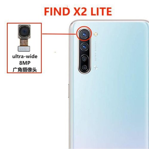ANGOLO AMPIO CAMERA POSTERIORE PICCOLO 8MP PER OPPO FIND X2 LITE (CPH2005)