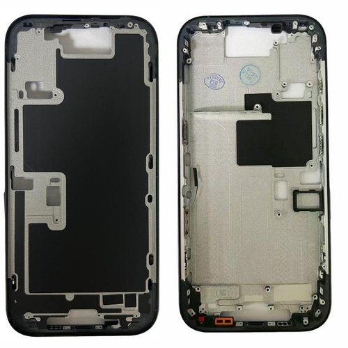 COVER CENTRALE A PER APPLE IPHONE 16 PRO 6.3 NERO MATERIALE ORIGINALE