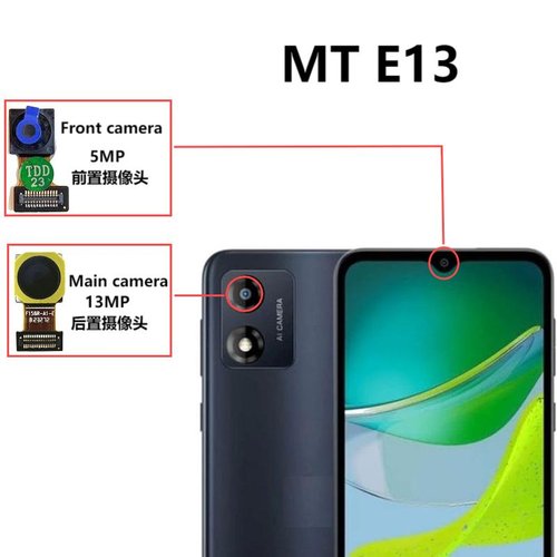 CAMERA POSTERIORE 13MP PER MOTOROLA MOTO E13 (XT2345 XT2345-2) ORIGINALE