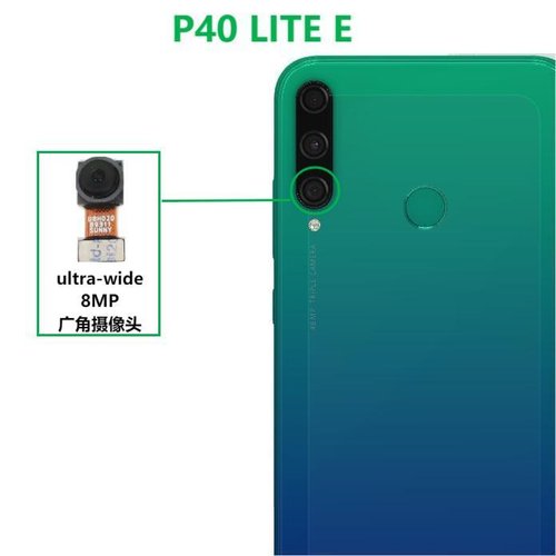 ANGOLO AMPIO CAMERA POSTERIORE PICCOLO 8MP PER HUAWEI P40 LITE E / ENJOY 10 ART-L29