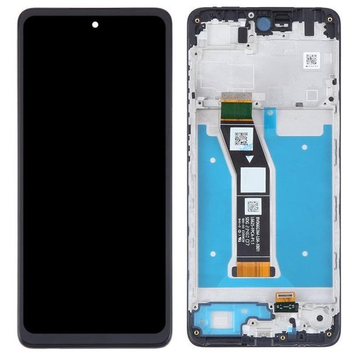 DISPLAY LCD + TOUCHSCREEN DISPLAY COMPLETO + FRAME PER MOTOROLA MOTO G04 (XT2421-2) NERO ORIGINALE