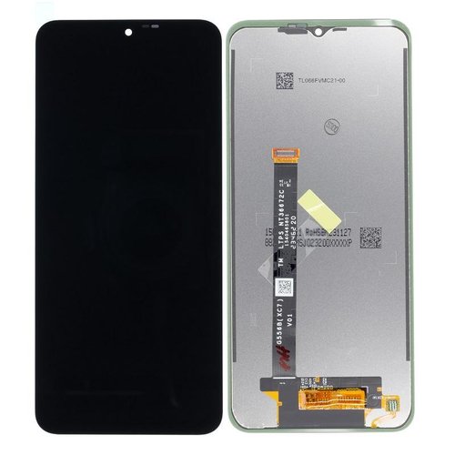 DISPLAY LCD + TOUCHSCREEN DISPLAY COMPLETO SENZA FRAME PER SAMSUNG GALAXY XCOVER 7 G556B NERO ORIGINALE