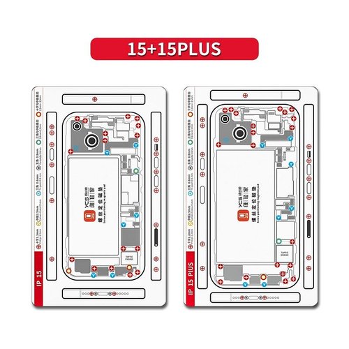 YCS TAMPONE MAGNETICO DI STOCCAGGIO DELLA VITE DI RIPARAZIONE PER APPLE IPHONE 15 6.1 / IPHONE 15 PLUS 6.7