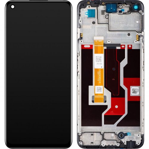 DISPLAY LCD + TOUCHSCREEN DISPLAY COMPLETO + FRAME PER OPPO A96 (CPH2333) NERO