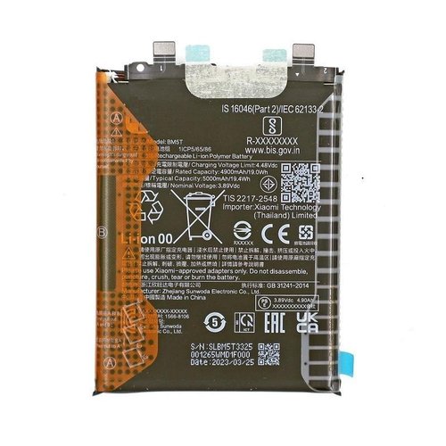 BATTERIA BM5T PER XIAOMI 13T (2306EPN60G) / REDMI NOTE 13 PRO 4G (23117RA68G 2312FPCA6G) / POCO X6 PRO 5G (2311DRK48G 2311DRK48I) / POCO M6 PRO 4G (2312FPCA6G) / XIAOMI 14T (2406APNFAG)