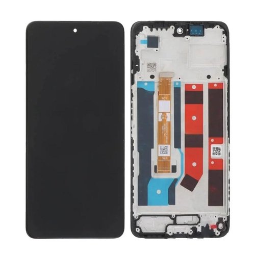 DISPLAY LCD + TOUCHSCREEN DISPLAY COMPLETO + FRAME PER OPPO A80 5G (CPH2639) NERO ORIGINALE