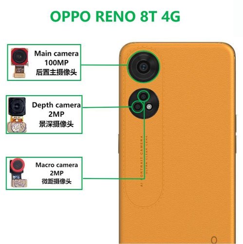 CAMERA POSTERIORE 100MP PER OPPO RENO8 T 4G (CPH2481) ORIGINALE