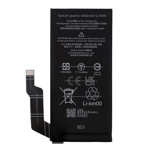 BATTERIA GLU7G PER GOOGLE PIXEL 6A 5G (GX7AS GB62Z G1AZG GB17L)