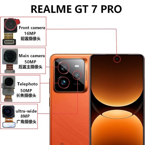 CAMERA TELEOBIETTIV 50MP PER REALME GT7 PRO (RMX5010 RMX5011)