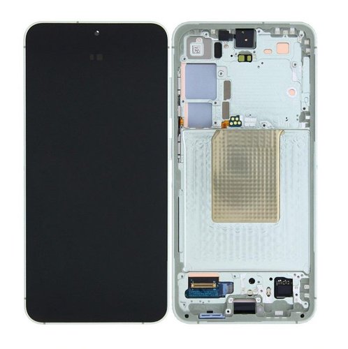 TOUCHSCREEN + DISPLAY AMOLED DISPLAY COMPLETO + FRAME PER SAMSUNG GALAXY S24 5G S921B VERDE SCHERMO SERVICE PACK + FRAME (NON ORIGINALE)