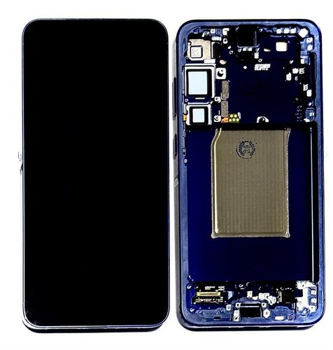 TOUCHSCREEN + DISPLAY AMOLED DISPLAY COMPLETO + FRAME PER SAMSUNG GALAXY S25 PLUS / S25+ 5G S936B BLU MARINO ORIGINALE (SERVICE PACK)