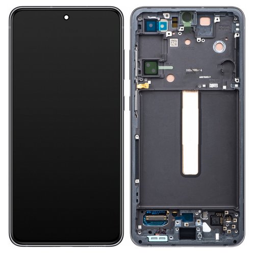 DISPLAY LCD + TOUCHSCREEN DISPLAY COMPLETO + FRAME PER SAMSUNG GALAXY S21 FE 5G G990B NERO / GRAPHITE OEM OLED